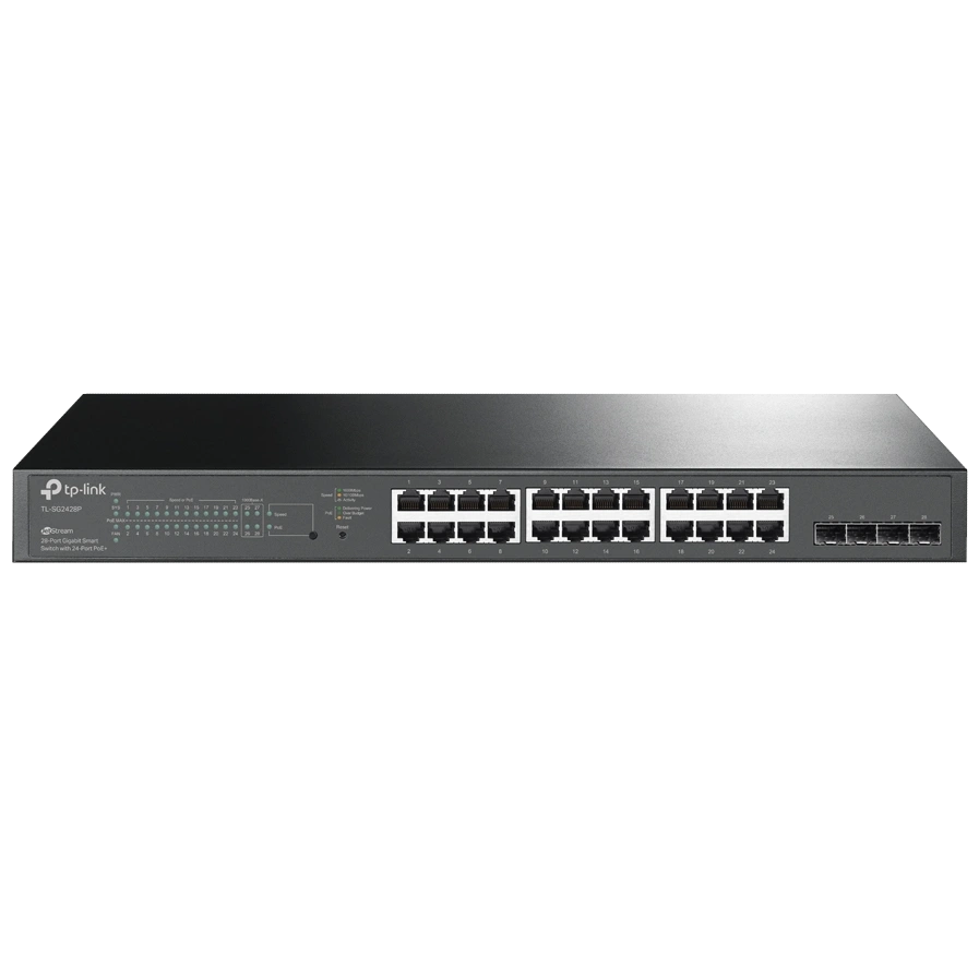 Комутатор 24 порти керований TP-LINK TL-SG2428P PoE+ 1000М Комутатор 24 порти керований TP-LINK TL-SG2428P PoE+ 1000М