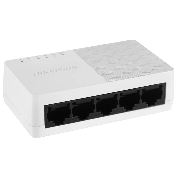 Комутатор 5 портів некерований Hikvision DS-3E0105D-O Комутатор 5 портів некерований Hikvision DS-3E0105D-O