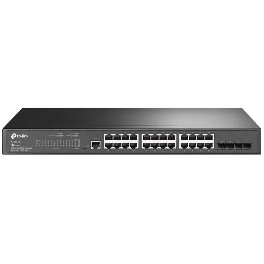 Комутатор 24 порти керований TP-Link TL-SG3428 L2 Комутатор 24 порти керований TP-Link TL-SG3428 L2