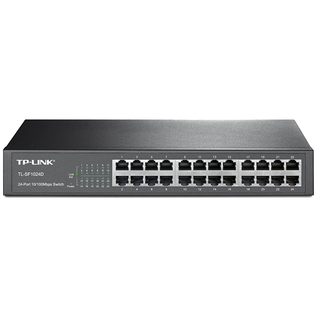Комутатор 24 порти некерований TP-LINK TL-SF1024D Комутатор 24 порти некерований TP-LINK TL-SF1024D