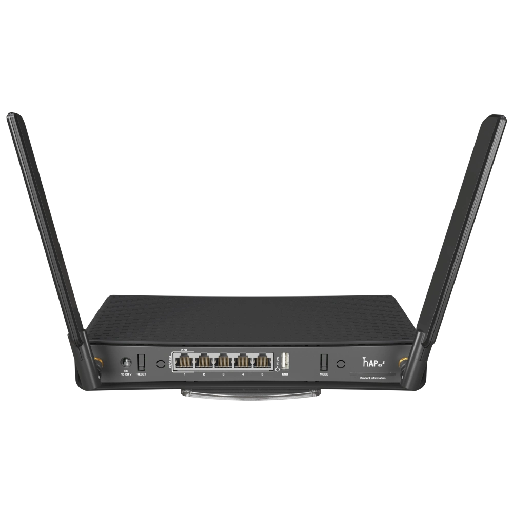 WiFi 6 маршрутизатор MikroTik hAP ax³ (C53UiG+5HPaxD2HPaxD) WiFi 6 маршрутизатор MikroTik hAP ax³ (C53UiG+5HPaxD2HPaxD)