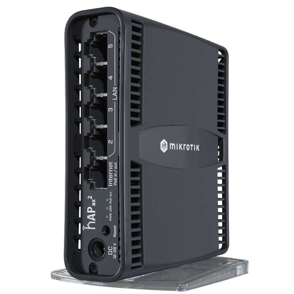 Бездротовий WiFi 6 маршрутизатор Mikrotik hAP ax² (C52iG-5HaxD2HaxD-TC) Бездротовий WiFi 6 маршрутизатор Mikrotik hAP ax² (C52iG-5HaxD2HaxD-TC)