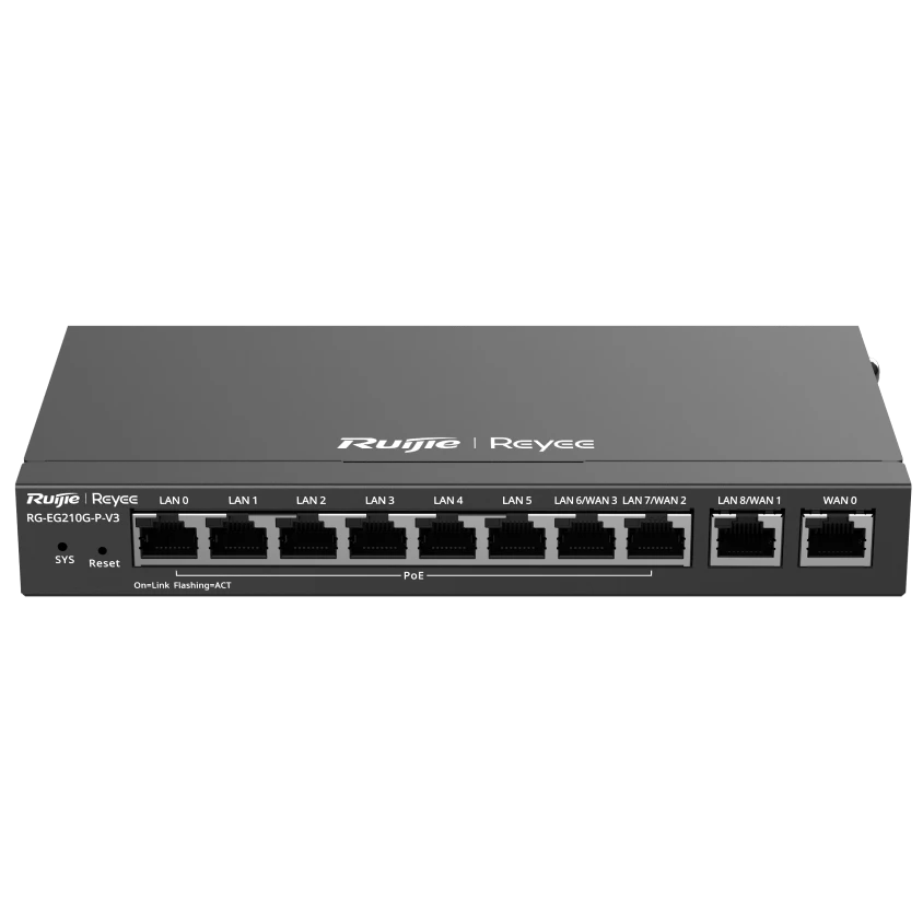 Маршрутизатор Ruijie Reyee RG-EG210G-P-V3 Маршрутизатор Ruijie Reyee RG-EG210G-P-V3