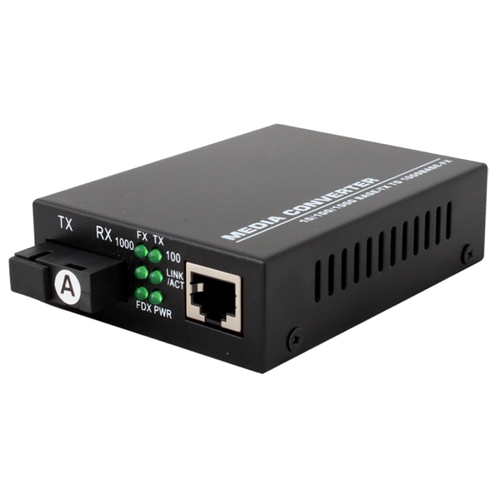 Медіаконвектор (1310TX1550RX, 10/100/1000, 20км SC) TelStream MC-218/320SC Медіаконвектор (1310TX1550RX, 10/100/1000, 20км SC) TelStream MC-218/320SC
