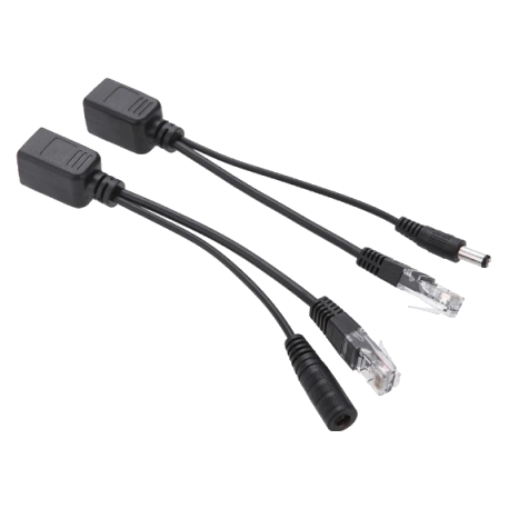 Інжектор пасивний (пара) POE 802.3at (30Вт), Black, OEM Q50