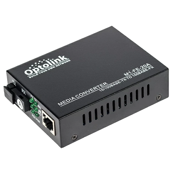 Медіаконвертор Optolink-1M-FE-20A 1310Tx 20km Медіаконвертор Optolink-1M-FE-20A 1310Tx 20km