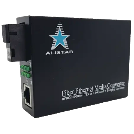 Медіаконвертор ALISTAR X3G 1G 10/100/1000BASE-T RJ-45 - 1000BASE-LX 1SM WDM SC 20KM TX1310/RX1550nm Медіаконвертор ALISTAR X3G 1G 10/100/1000BASE-T RJ-45 - 1000BASE-LX 1SM WDM SC 20KM TX1310/RX1550nm