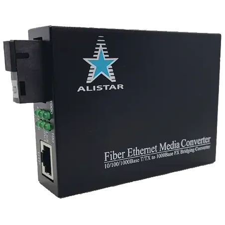 Медіаконвертор ALISTAR X5G 1G 10/100/1000BASE-T RJ-45 - 1000BASE-LX 1SM WDM SC 20KM TX1550/RX1310nm Медіаконвертор ALISTAR X5G 1G 10/100/1000BASE-T RJ-45 - 1000BASE-LX 1SM WDM SC 20KM TX1550/RX1310nm