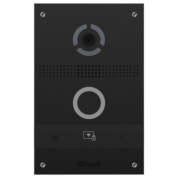 IP панель виклику з розпізнаванням облич і зчитувачем UKEY Bas-IP AV-08FB black IP панель виклику з розпізнаванням облич і зчитувачем UKEY Bas-IP AV-08FB black