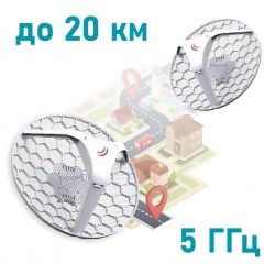 Зовнішній бездротовий міст 5 ГГц MikroTik LHG HP5 (RBLHG-5HPnD)