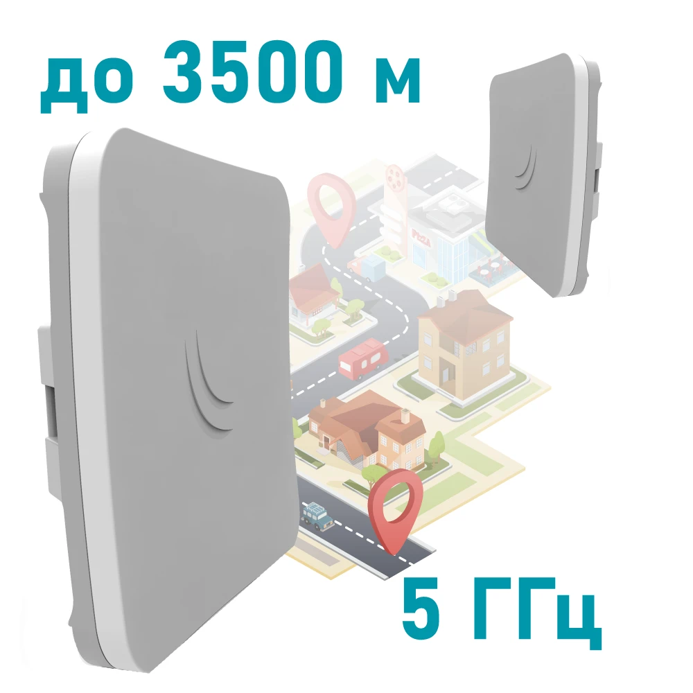 Зовнішня точка доступу 5GHz Wi-Fi MikroTik SXTsq 5 ac (RBSXTsqG-5acD) Зовнішня точка доступу 5GHz Wi-Fi MikroTik SXTsq 5 ac (RBSXTsqG-5acD)