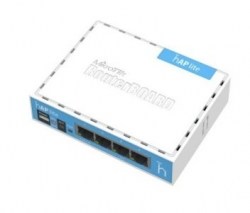 2.4GHz Wi-Fi точка доступа с 4-портами Ethernet для домашнего использования MikroTik hAP lite (RB941-2nD)