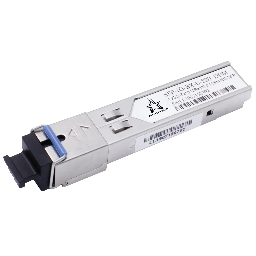 Модуль ALISTAR SFP-1G-BX-U-S20 SFP 1G 1SM WDM SC 20KM TX1310/RX1550nm DDM Модуль ALISTAR SFP-1G-BX-U-S20 SFP 1G 1SM WDM SC 20KM TX1310/RX1550nm DDM
