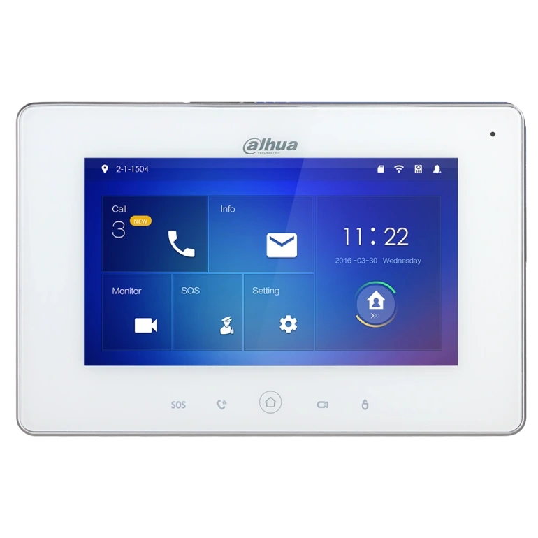 Відеодомофон Dahua DHI-VTH5221DW-S2 7 дюймов Відеодомофон Dahua DHI-VTH5221DW-S2 7 дюймов
