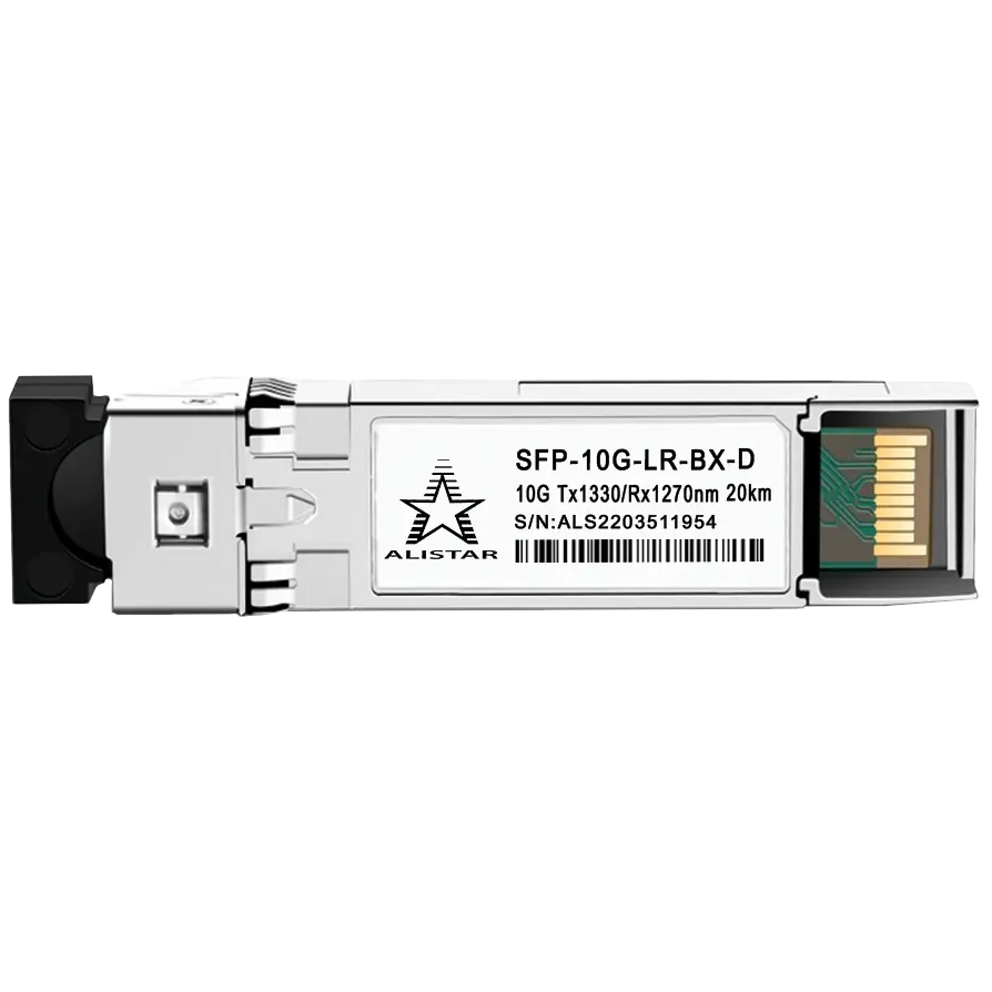 Модуль ALISTAR SFP-10G-LR-BX-D SFP+ 10G BASE-BX 1SM WDM LC 20KM TX1330/RX1270nm DOM Модуль ALISTAR SFP-10G-LR-BX-D SFP+ 10G BASE-BX 1SM WDM LC 20KM TX1330/RX1270nm DOM