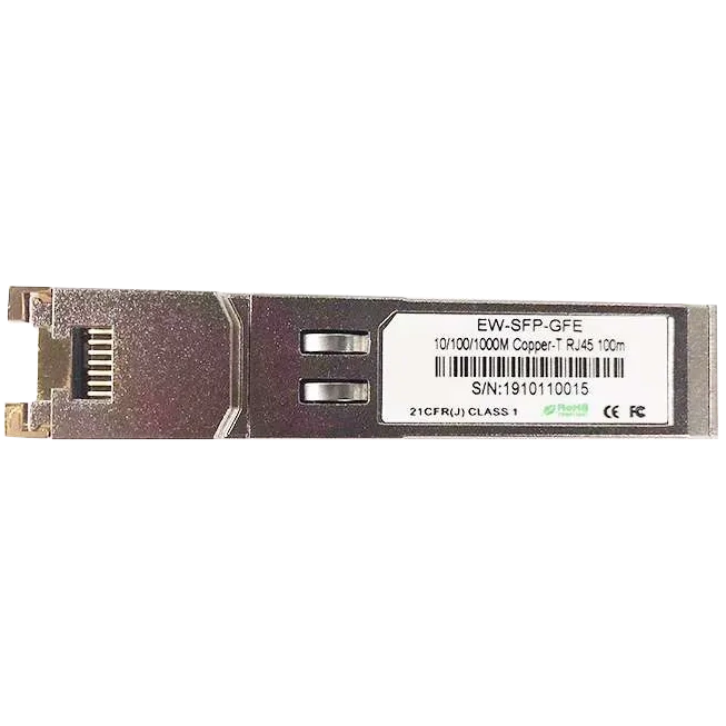 SFP-трансивер Ewind EW-SFP-GFE 1.25G, SFP port transform to 10/100/1000M * RJ45 port SFP-трансивер Ewind EW-SFP-GFE 1.25G, SFP port transform to 10/100/1000M * RJ45 port