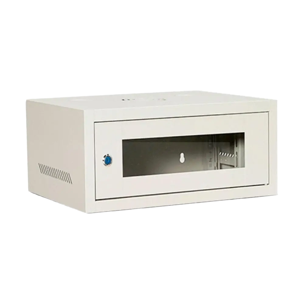 акрилове скло, чорний Шкаф 4U, 550х400х210 мм