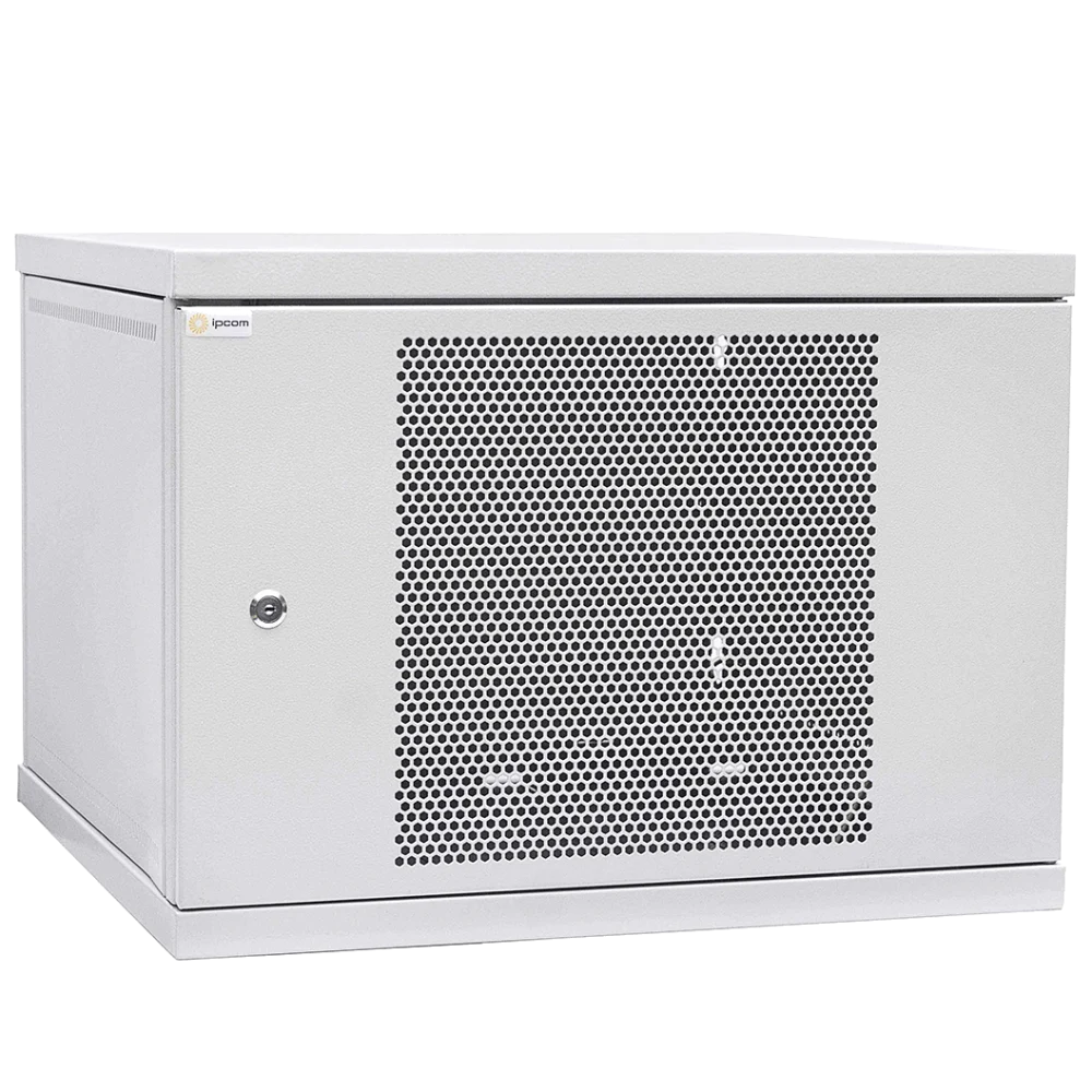 Шафа телекомунікаційна двері перфорація (сіра) IPCOM 12U 600x600 Шафа телекомунікаційна двері перфорація (сіра) IPCOM 12U 600x600