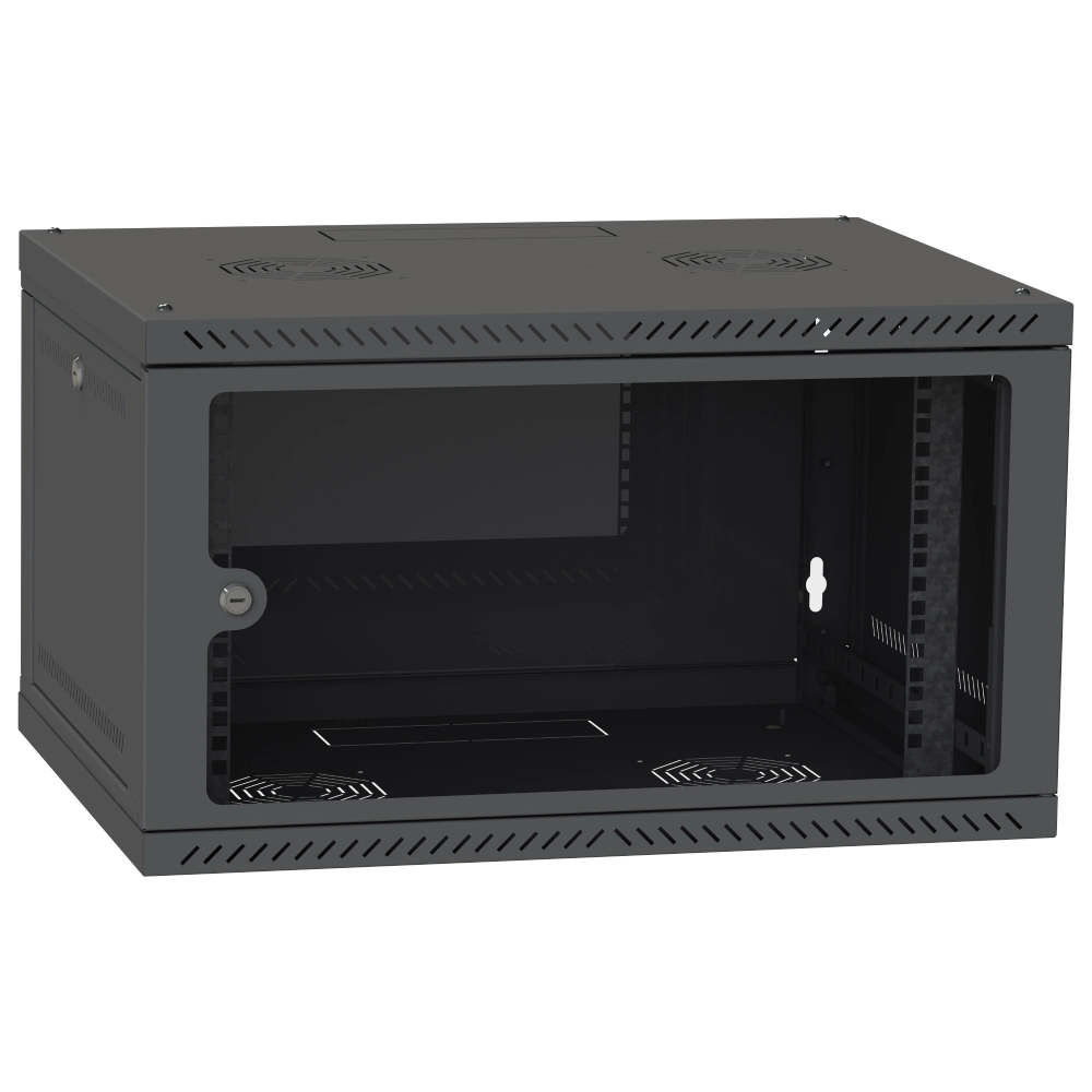 Шкаф телекоммуникационный стекло (RAL9005) IPCOM СН-4U-060х035-ДС-9005 Шкаф телекоммуникационный стекло (RAL9005) IPCOM СН-4U-060х035-ДС-9005