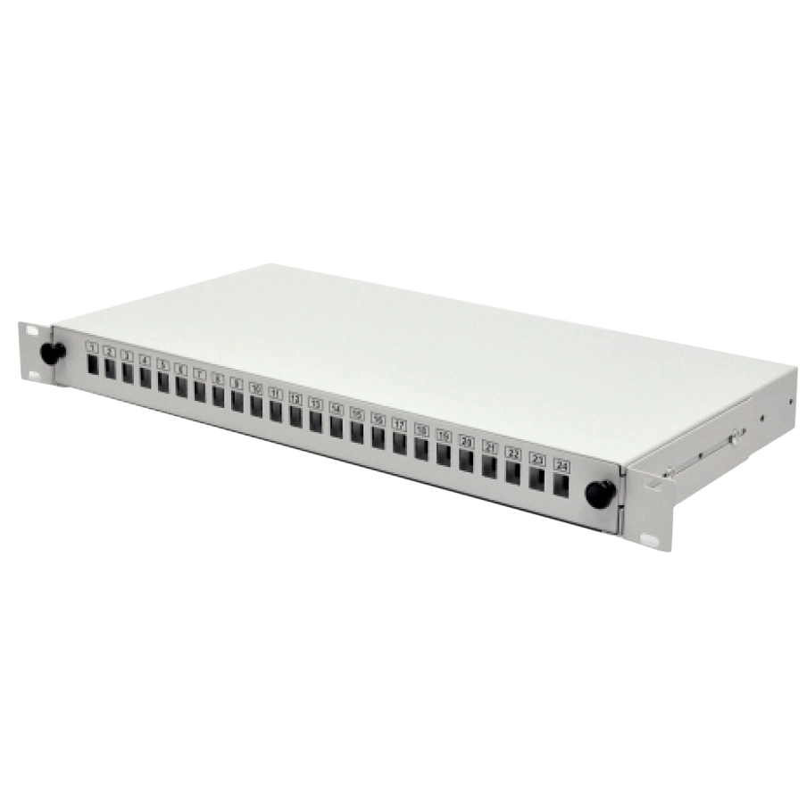 Патч-панель 24 порти 2xPG13.5 та 2xPG11, 1U SC-Simpl./LC-Dupl./E2000 Патч-панель 24 порти 2xPG13.5 та 2xPG11, 1U SC-Simpl./LC-Dupl./E2000