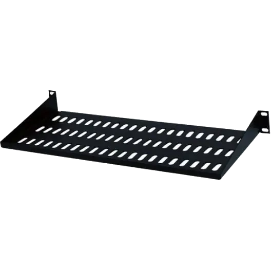 Полка консольная для шкафа Hypernet CS-200-1U-BLACK 200мм 1U Полка консольная для шкафа Hypernet CS-200-1U-BLACK 200мм 1U