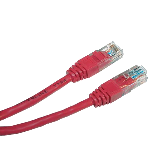 красний Патч-корд  E-server UTP,  0.5 м, кат. 5e