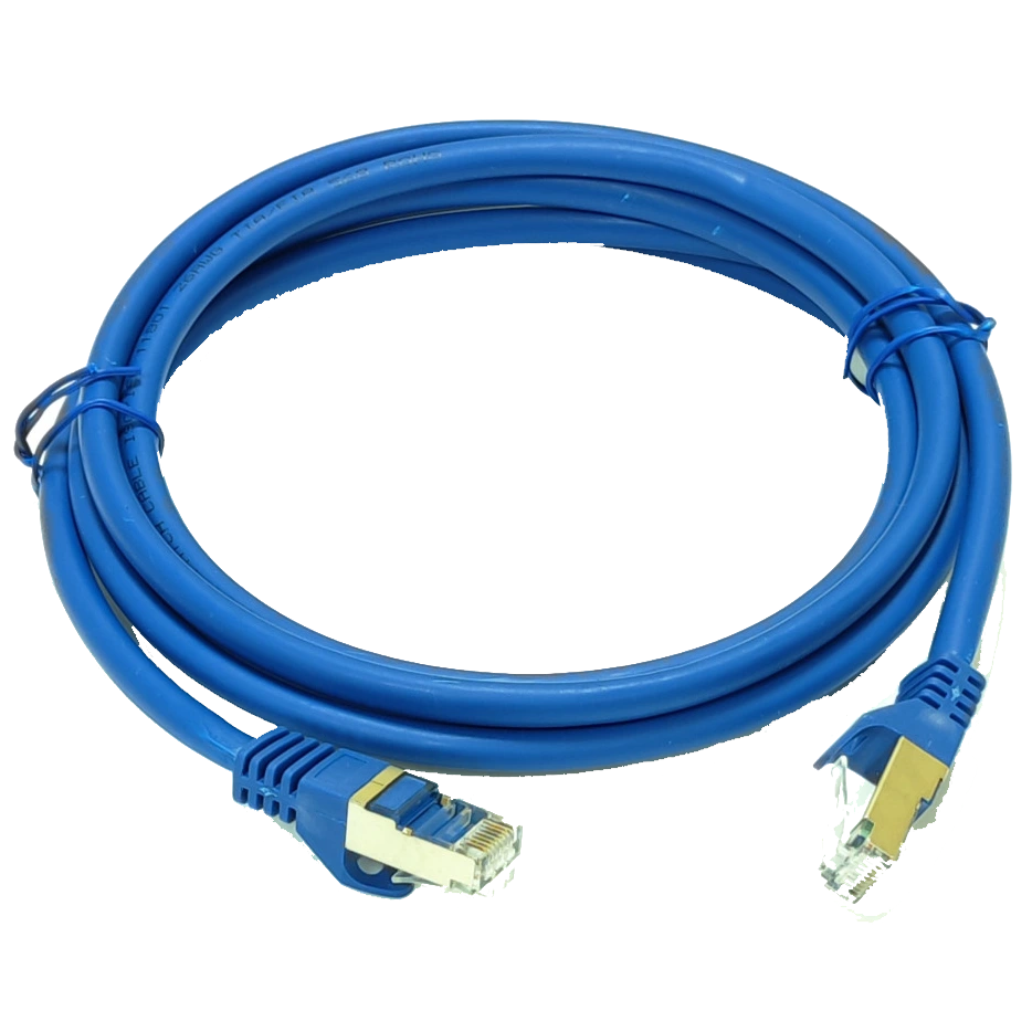 Патч-корд блакитний LW S/FTP, 0.5 м, кат. 6А