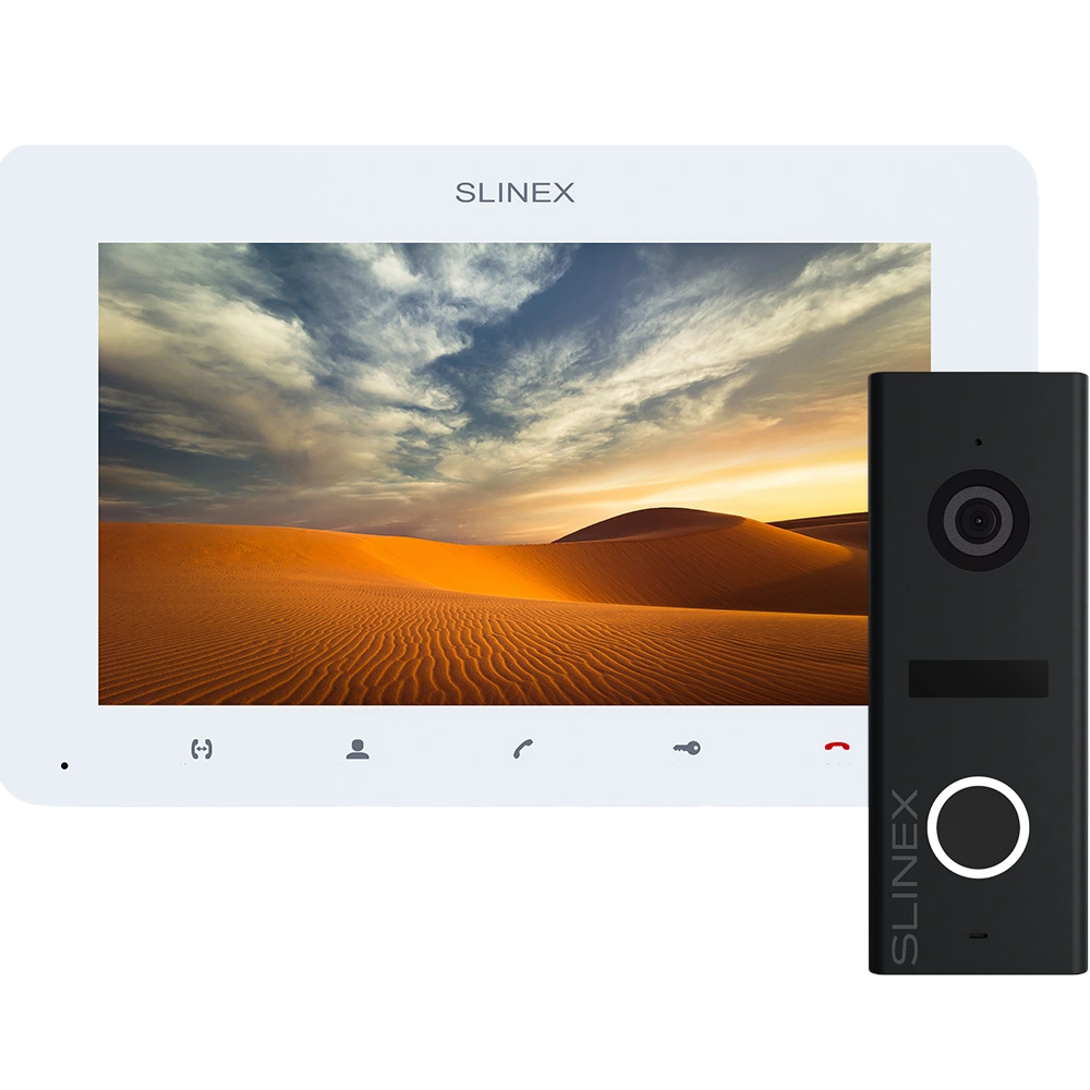 Комплект відеодомофону Slinex ML-17HD(Black) + SM-07MHD(White) Комплект відеодомофону Slinex ML-17HD(Black) + SM-07MHD(White)