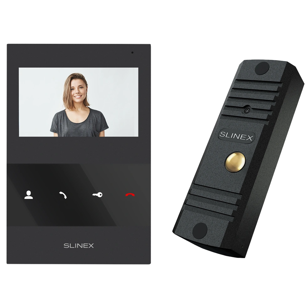 Комплект відеодомофону Slinex ML-16HD(Black)+SQ-04M(Black) Комплект відеодомофону Slinex ML-16HD(Black)+SQ-04M(Black)