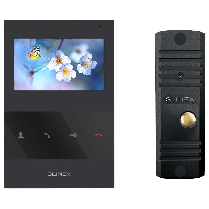 Комплект відеодомофону Slinex SQ-04(Black)+ML-16НD(Black)