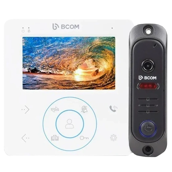 Комплект відеодомофона BCOM BD-480M White Kit Комплект відеодомофона BCOM BD-480M White Kit