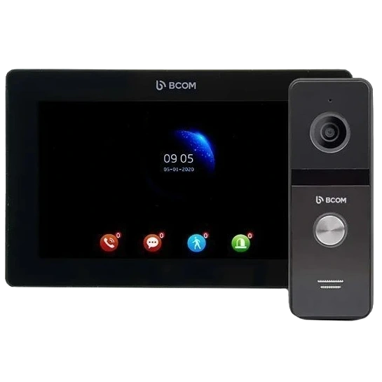 Комплект відеодомофона BCOM BD-770FHD Black Kit