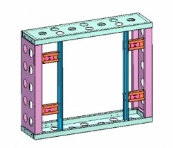 55 LCD Display Unit Modular Frame Bracket CABINET-55 FRAME-HKC