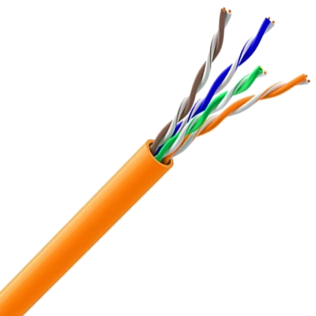 Кабель вита пара ЗЗКМ (UTP мідь безгалогенний LSZH) Cat. 5e U/UTP LSZH 4х2х24 AWG (7091010) бухта 305м Кабель вита пара ЗЗКМ (UTP мідь безгалогенний LSZH) Cat. 5e U/UTP LSZH 4х2х24 AWG (7091010) бухта 305м