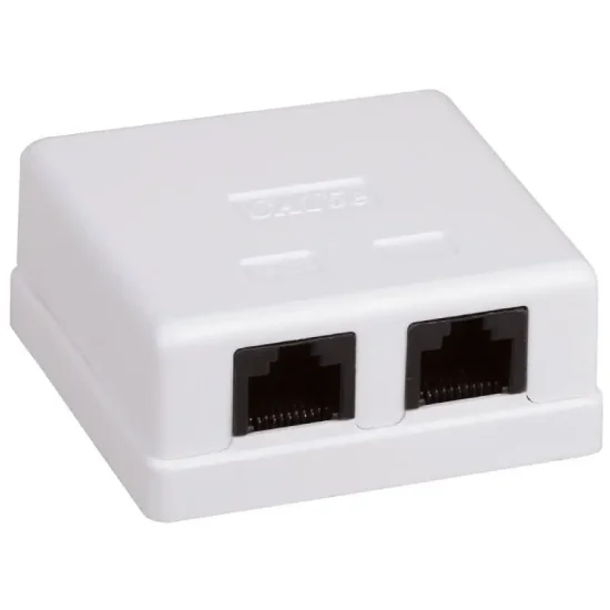 Розетка 2-портовая RJ45 UTP, біла, 5E MB-UTP2 Розетка 2-портовая RJ45 UTP, біла, 5E MB-UTP2