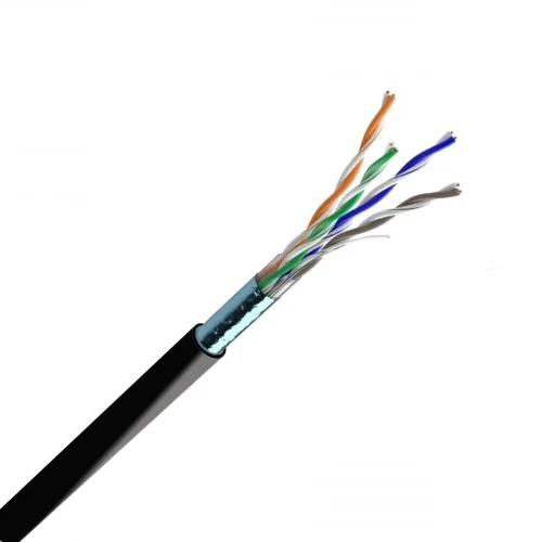 Кабель вита пара ЗЗКМ (FTP мідь вуличний) Cat. 5e F/UTP PE 4х2х24 AWG (70910021) бухта 500м. Кабель вита пара ЗЗКМ (FTP мідь вуличний) Cat. 5e F/UTP PE 4х2х24 AWG (70910021) бухта 500м.