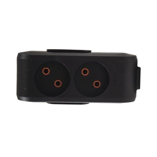 Колодка 2 гнізда без заземлення (Чорний) Viko Multi-let 2 (90132200) Колодка 2 гнізда без заземлення (Чорний) Viko Multi-let 2 (90132200)