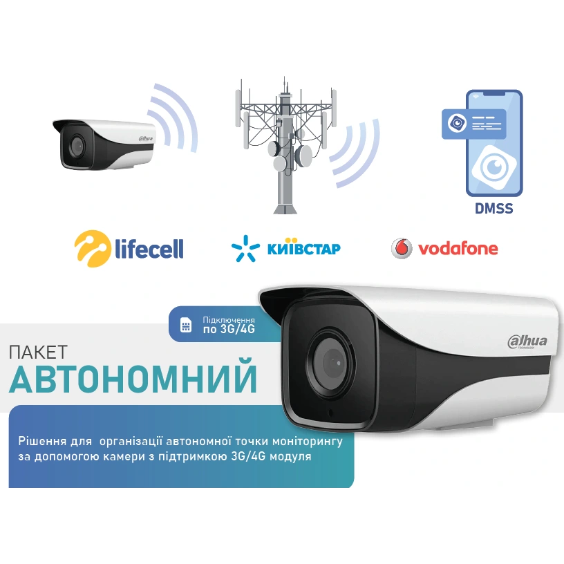 Комплект Dahua Warkit (4G) Комплект Dahua Warkit (4G)