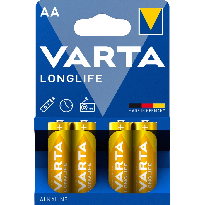 Батарейка AA VARTA LONGLIFE BLI 4 ALKALINE Батарейка AA VARTA LONGLIFE BLI 4 ALKALINE