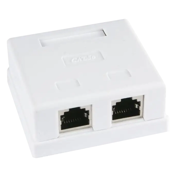 Розетка 2 порта екранована RJ45 STP біла 5E Hypernet MB-STP2 Розетка 2 порта екранована RJ45 STP біла 5E Hypernet MB-STP2