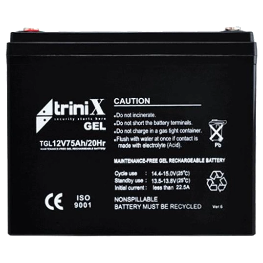 Аккумулятор гелевый 12В 75А•ч Trinix TGL12V75Ah/20Hr Аккумулятор гелевый 12В 75А•ч Trinix TGL12V75Ah/20Hr
