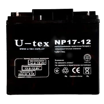 Акумулятор U-tex 12В / 17 A Акумулятор U-tex 12В / 17 A