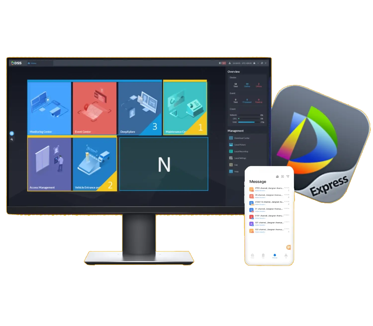 DSS Express (модуль апгрейду каналів сигналізації до DSS Pro V8) DHI-DSSExpress8-UpgradeToDSSProV8 - alarm