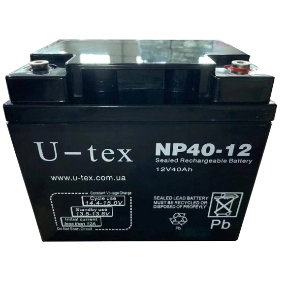 Акумулятор U-tex 12В / 40 Ah Акумулятор U-tex 12В / 40 Ah