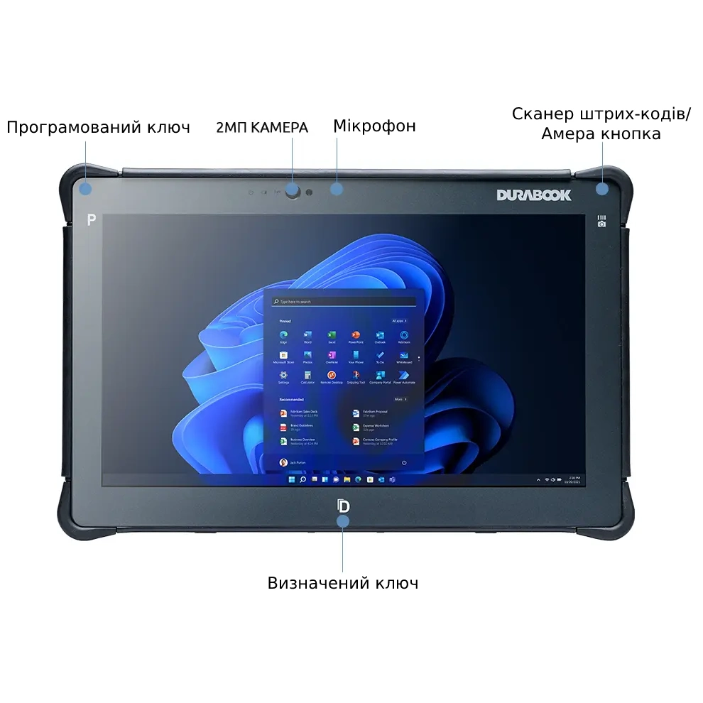 Планшет Durabook R11 11.6FHD/Intel i5-8250U/8/128F/int/LTE/W10P Планшет Durabook R11 11.6FHD/Intel i5-8250U/8/128F/int/LTE/W10P
