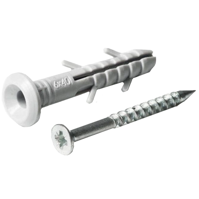 Дюбель-цвях швидкого монтажу поліетиленовий гриб 6х40 (пач. 100 шт.) APRO SMTG-60040-C Дюбель-цвях швидкого монтажу поліетиленовий гриб 6х40 (пач. 100 шт.) APRO SMTG-60040-C