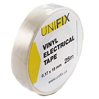 Iзоляцiйна стрiчка бiла 0.17х18 мм 25 м UNIFIX ETU-25W Iзоляцiйна стрiчка бiла 0.17х18 мм 25 м UNIFIX ETU-25W