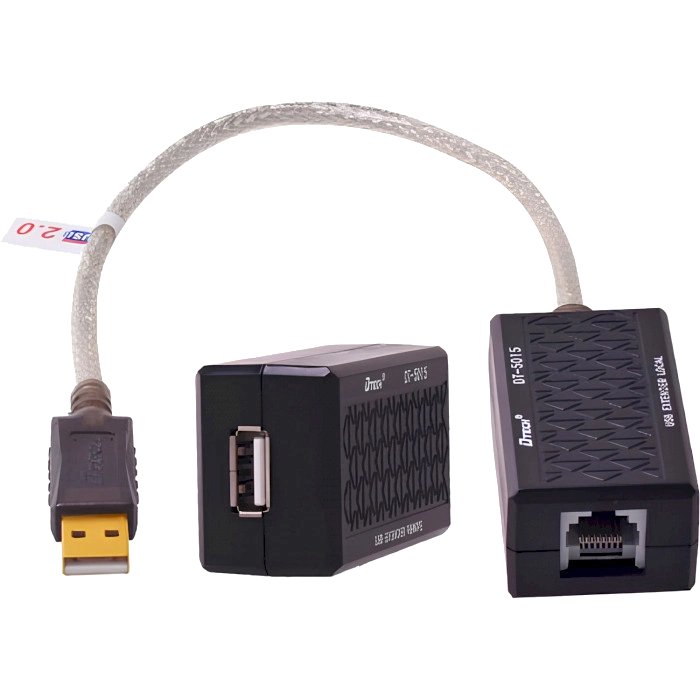 Подовжувач USB - RJ45 DTECH DT-5015 Подовжувач USB - RJ45 DTECH DT-5015