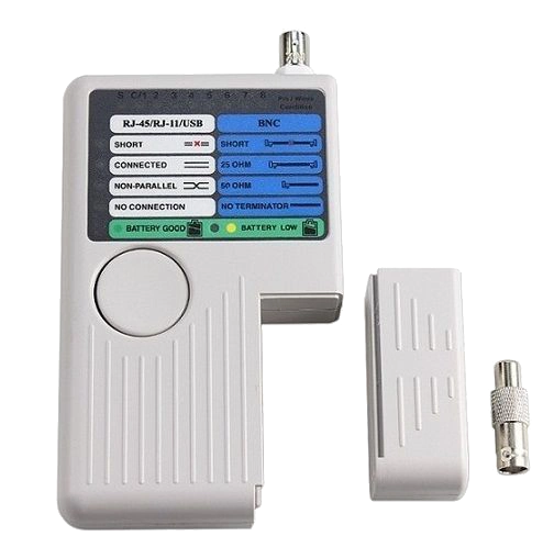 Тестер мережевий RJ-45, RJ-12, USB та BNC Тестер мережевий RJ-45, RJ-12, USB та BNC