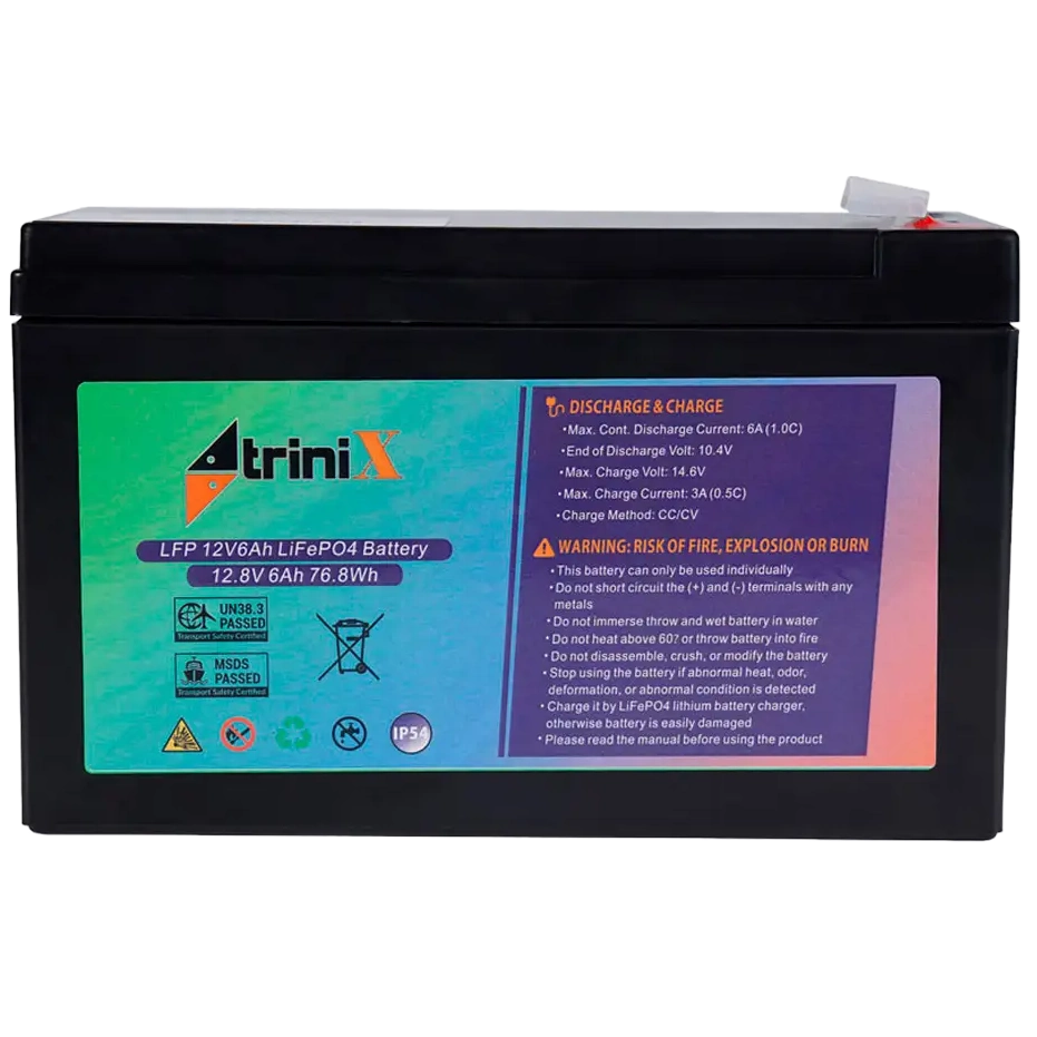 Акумуляторна батарея TRINIX LFP 12V6Ah LiFePo4 Акумуляторна батарея TRINIX LFP 12V6Ah LiFePo4